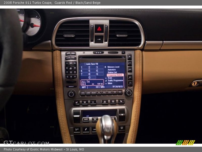 Controls of 2008 911 Turbo Coupe