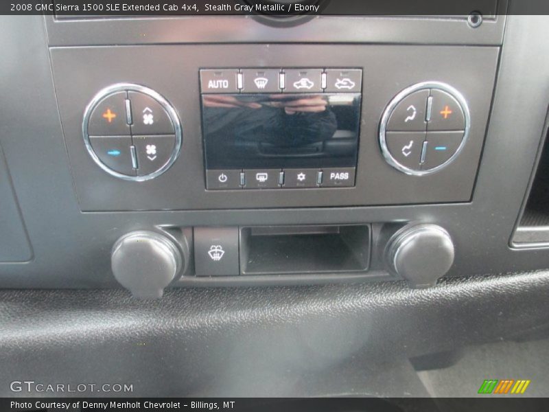 Stealth Gray Metallic / Ebony 2008 GMC Sierra 1500 SLE Extended Cab 4x4