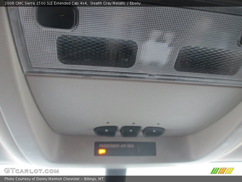 Stealth Gray Metallic / Ebony 2008 GMC Sierra 1500 SLE Extended Cab 4x4