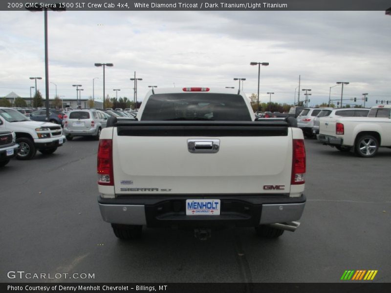 White Diamond Tricoat / Dark Titanium/Light Titanium 2009 GMC Sierra 1500 SLT Crew Cab 4x4