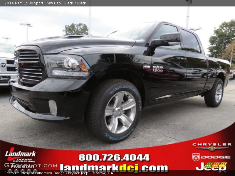 Black / Black 2014 Ram 1500 Sport Crew Cab