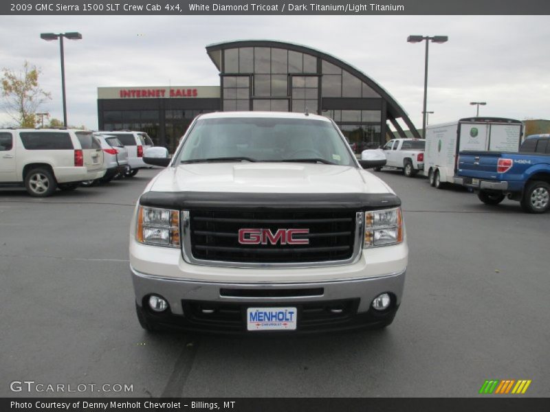 White Diamond Tricoat / Dark Titanium/Light Titanium 2009 GMC Sierra 1500 SLT Crew Cab 4x4