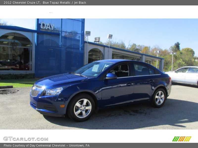 Blue Topaz Metallic / Jet Black 2012 Chevrolet Cruze LT