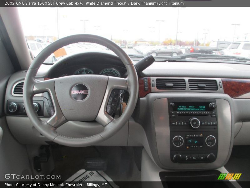 White Diamond Tricoat / Dark Titanium/Light Titanium 2009 GMC Sierra 1500 SLT Crew Cab 4x4