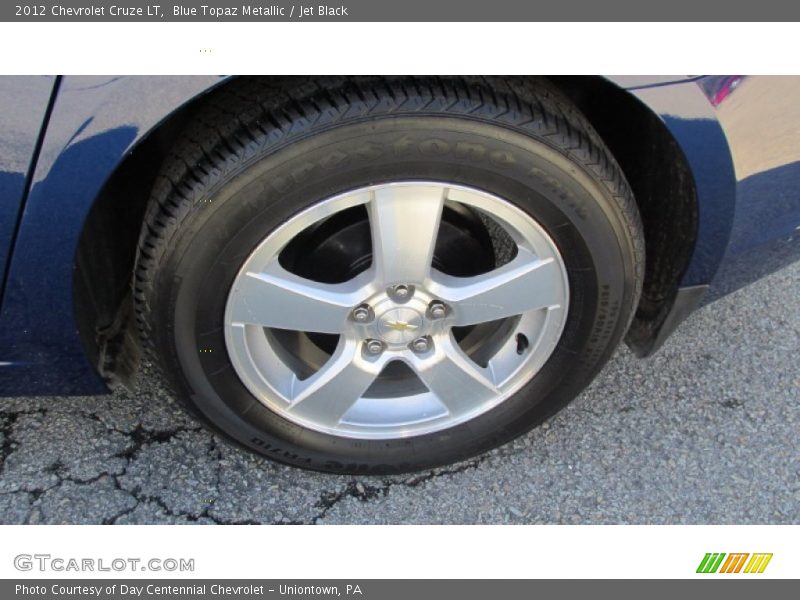 Blue Topaz Metallic / Jet Black 2012 Chevrolet Cruze LT