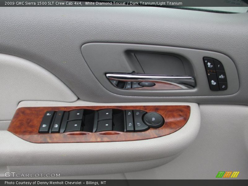 White Diamond Tricoat / Dark Titanium/Light Titanium 2009 GMC Sierra 1500 SLT Crew Cab 4x4