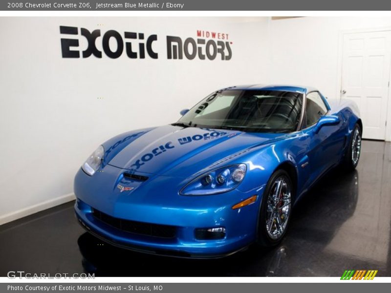 Jetstream Blue Metallic / Ebony 2008 Chevrolet Corvette Z06