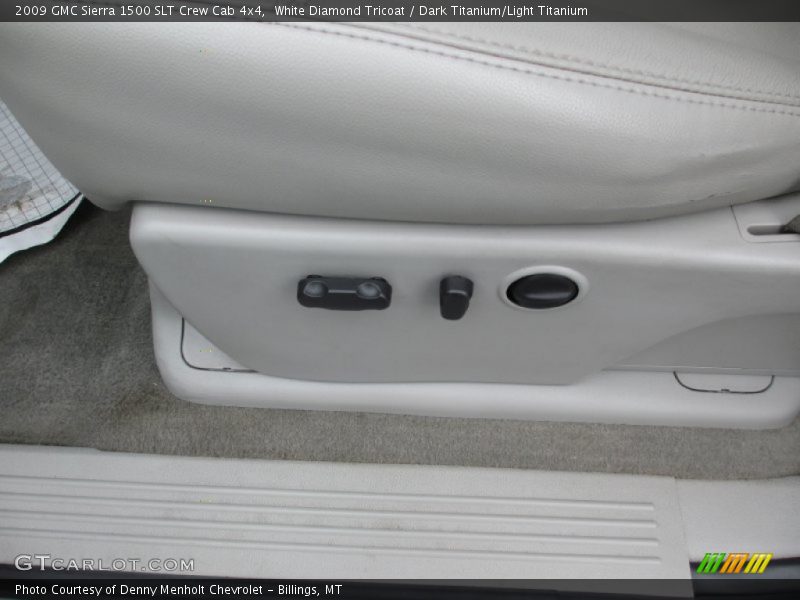 White Diamond Tricoat / Dark Titanium/Light Titanium 2009 GMC Sierra 1500 SLT Crew Cab 4x4