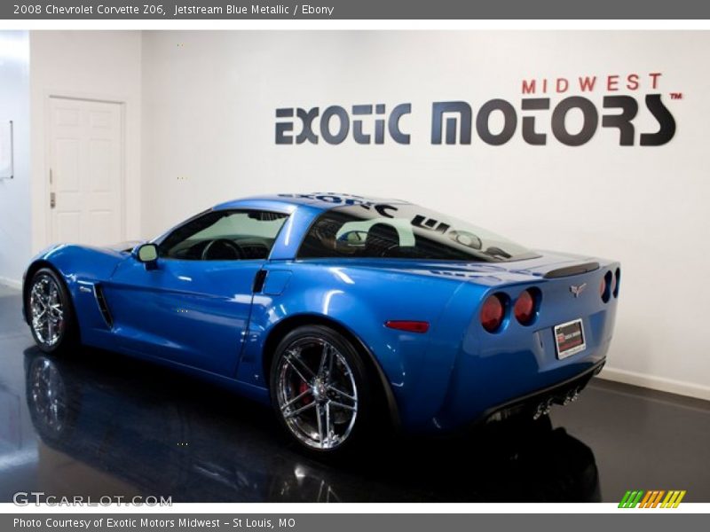 Jetstream Blue Metallic / Ebony 2008 Chevrolet Corvette Z06