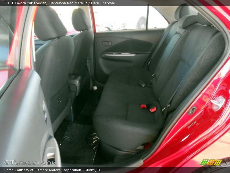 Barcelona Red Metallic / Dark Charcoal 2011 Toyota Yaris Sedan