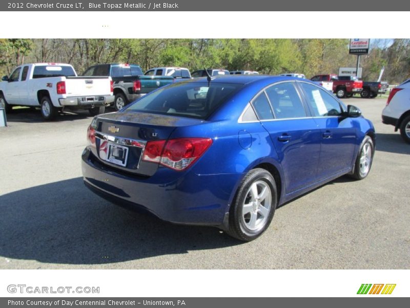 Blue Topaz Metallic / Jet Black 2012 Chevrolet Cruze LT