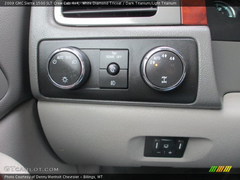 White Diamond Tricoat / Dark Titanium/Light Titanium 2009 GMC Sierra 1500 SLT Crew Cab 4x4