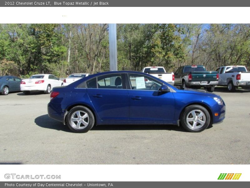 Blue Topaz Metallic / Jet Black 2012 Chevrolet Cruze LT