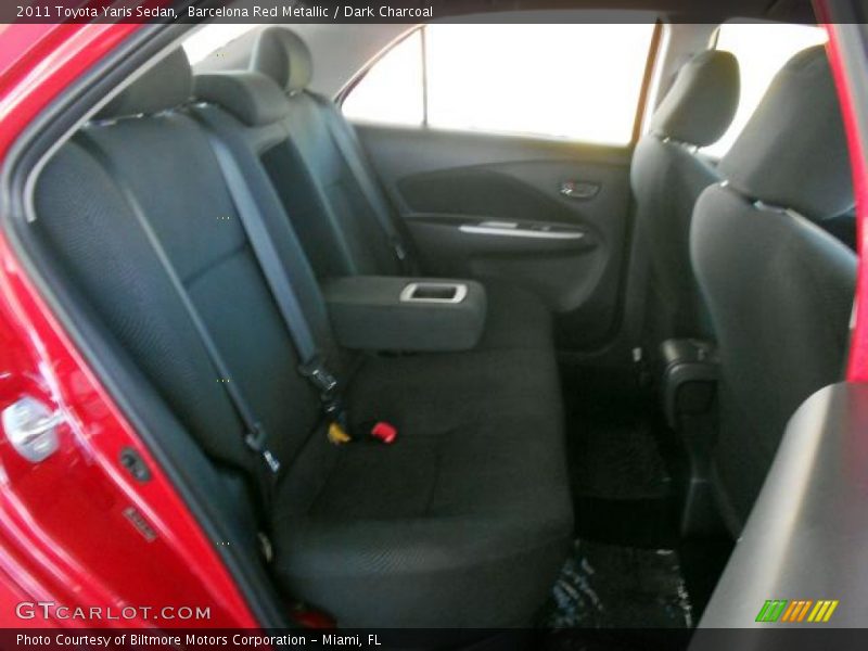 Barcelona Red Metallic / Dark Charcoal 2011 Toyota Yaris Sedan