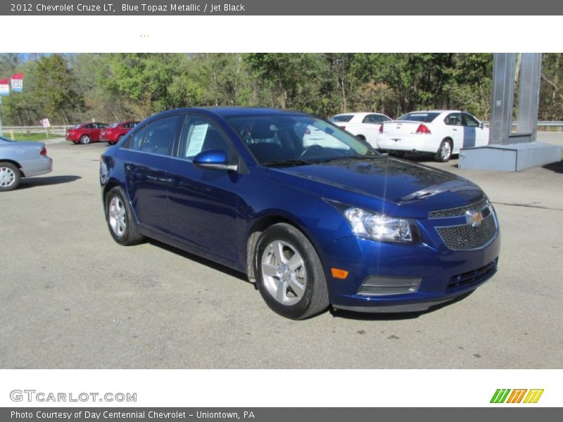 Blue Topaz Metallic / Jet Black 2012 Chevrolet Cruze LT