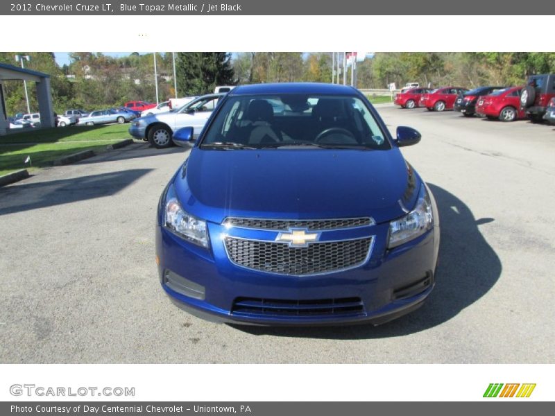 Blue Topaz Metallic / Jet Black 2012 Chevrolet Cruze LT