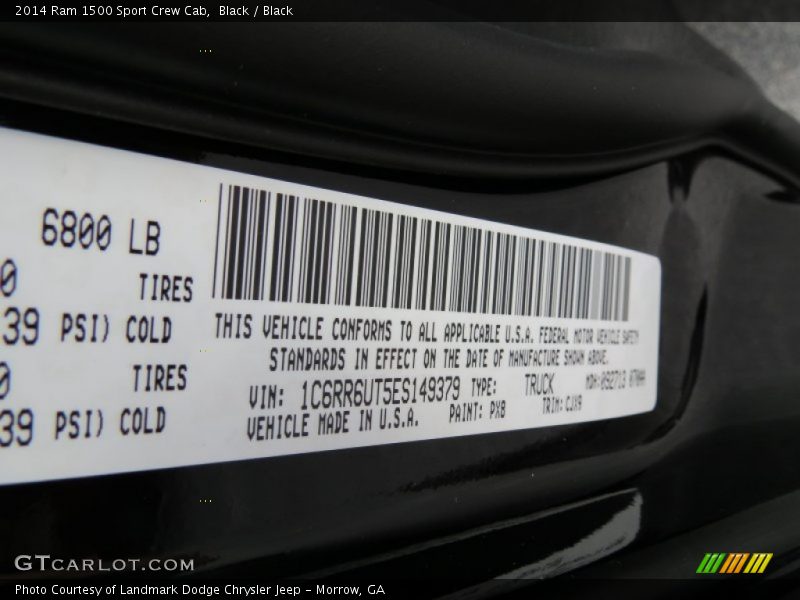 Black / Black 2014 Ram 1500 Sport Crew Cab