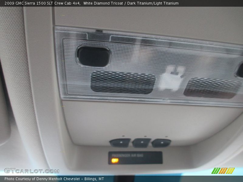 White Diamond Tricoat / Dark Titanium/Light Titanium 2009 GMC Sierra 1500 SLT Crew Cab 4x4