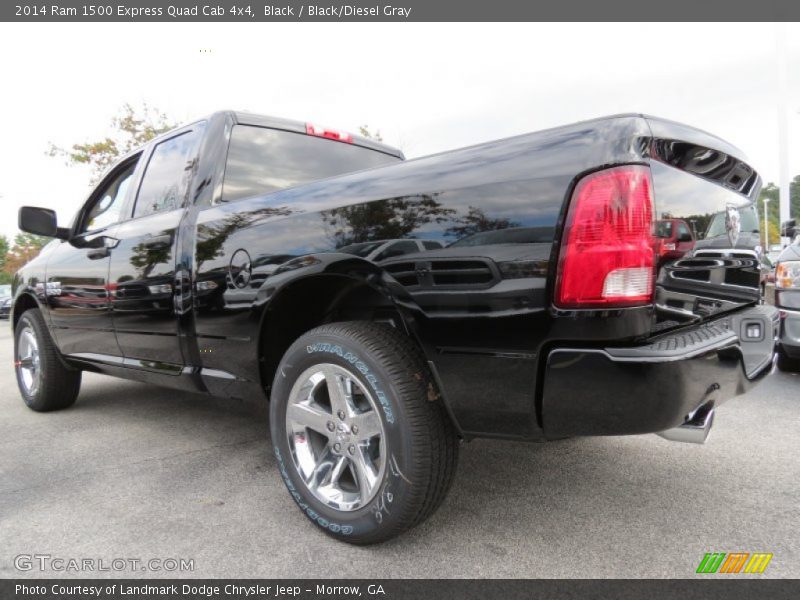Black / Black/Diesel Gray 2014 Ram 1500 Express Quad Cab 4x4