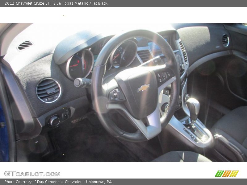 Blue Topaz Metallic / Jet Black 2012 Chevrolet Cruze LT