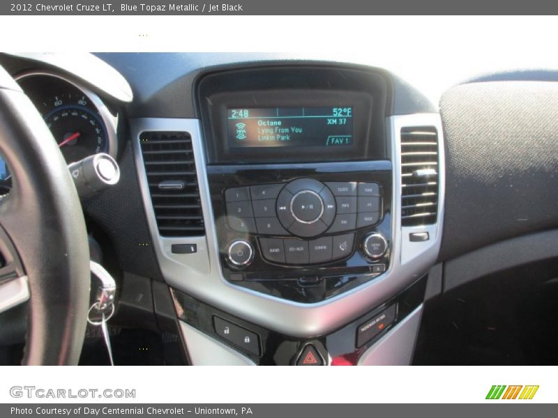 Blue Topaz Metallic / Jet Black 2012 Chevrolet Cruze LT