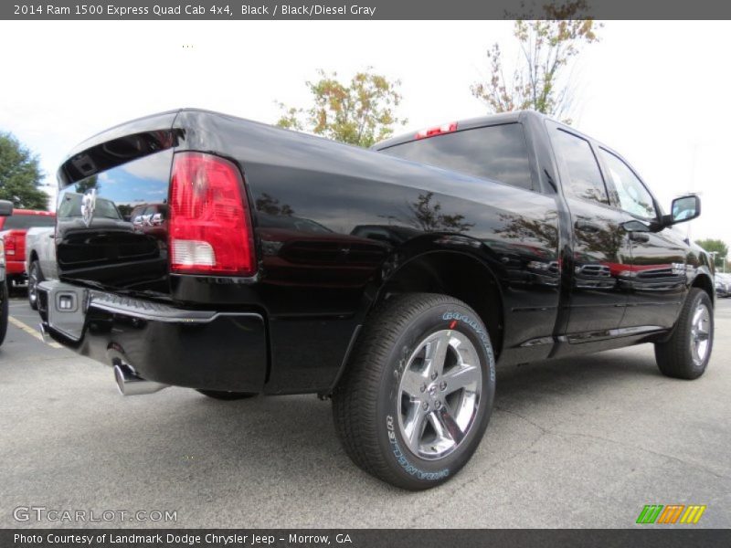 Black / Black/Diesel Gray 2014 Ram 1500 Express Quad Cab 4x4