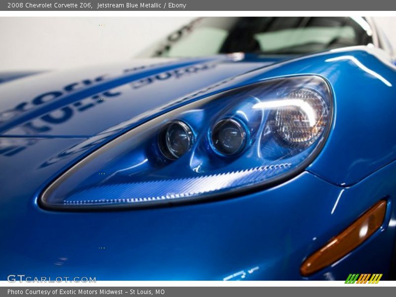 Jetstream Blue Metallic / Ebony 2008 Chevrolet Corvette Z06