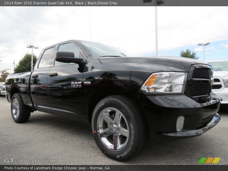 Black / Black/Diesel Gray 2014 Ram 1500 Express Quad Cab 4x4