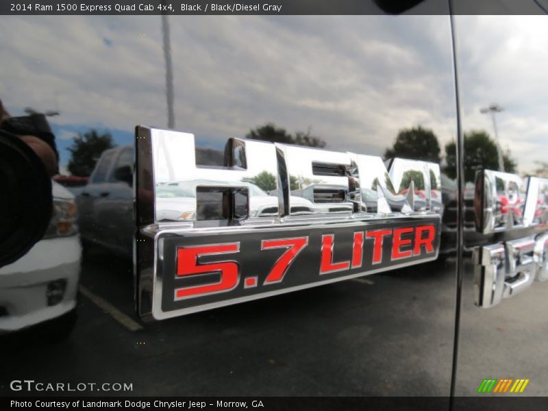 Black / Black/Diesel Gray 2014 Ram 1500 Express Quad Cab 4x4