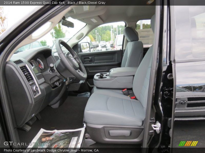 Black / Black/Diesel Gray 2014 Ram 1500 Express Quad Cab 4x4