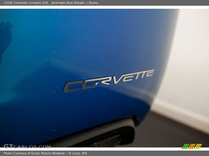 Jetstream Blue Metallic / Ebony 2008 Chevrolet Corvette Z06