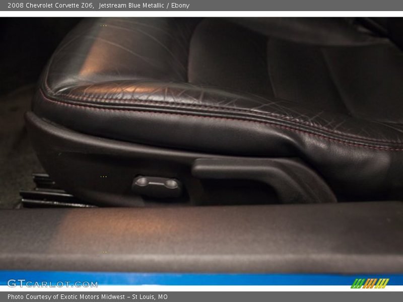 Jetstream Blue Metallic / Ebony 2008 Chevrolet Corvette Z06