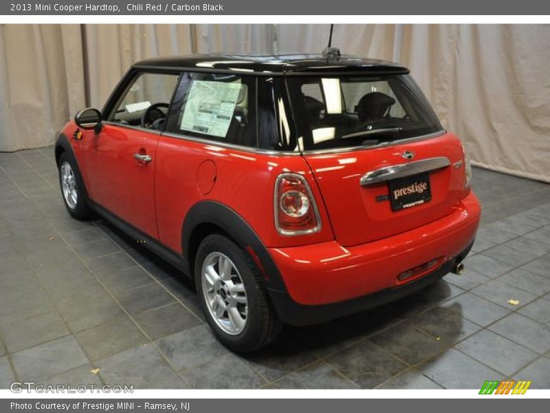 Chili Red / Carbon Black 2013 Mini Cooper Hardtop