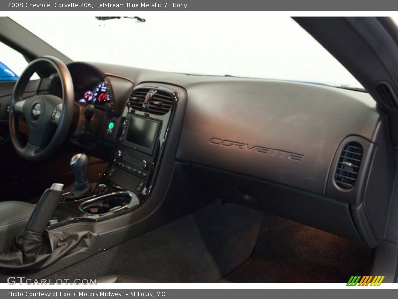 Jetstream Blue Metallic / Ebony 2008 Chevrolet Corvette Z06