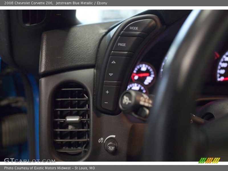 Jetstream Blue Metallic / Ebony 2008 Chevrolet Corvette Z06