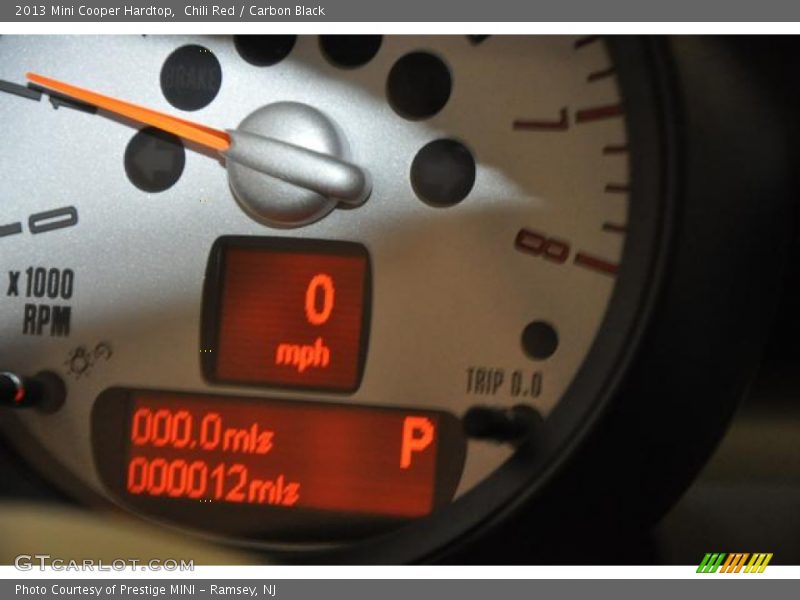 Chili Red / Carbon Black 2013 Mini Cooper Hardtop