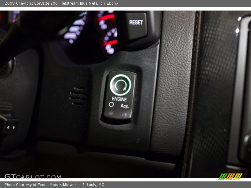 Jetstream Blue Metallic / Ebony 2008 Chevrolet Corvette Z06