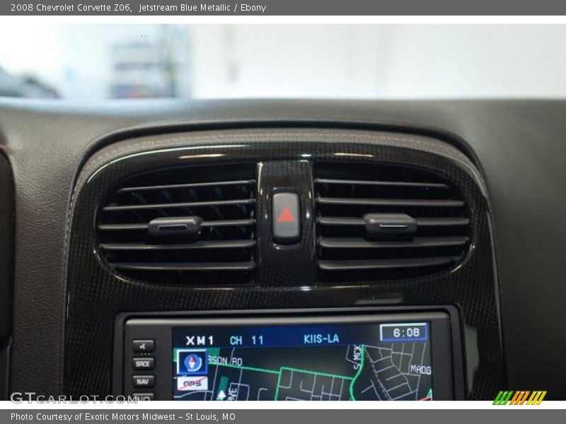 Jetstream Blue Metallic / Ebony 2008 Chevrolet Corvette Z06