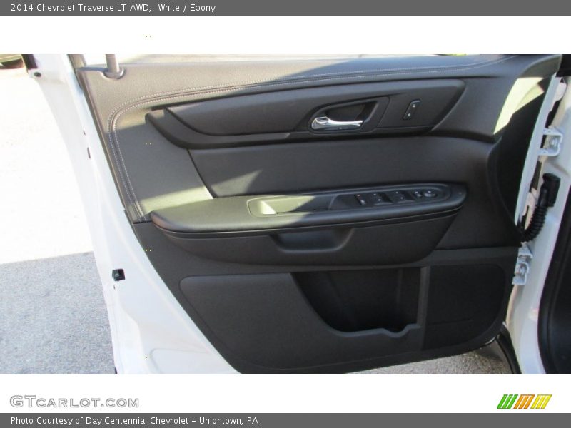 White / Ebony 2014 Chevrolet Traverse LT AWD
