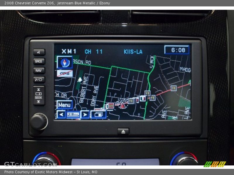Jetstream Blue Metallic / Ebony 2008 Chevrolet Corvette Z06