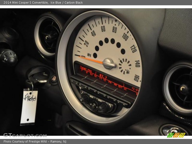 Ice Blue / Carbon Black 2014 Mini Cooper S Convertible