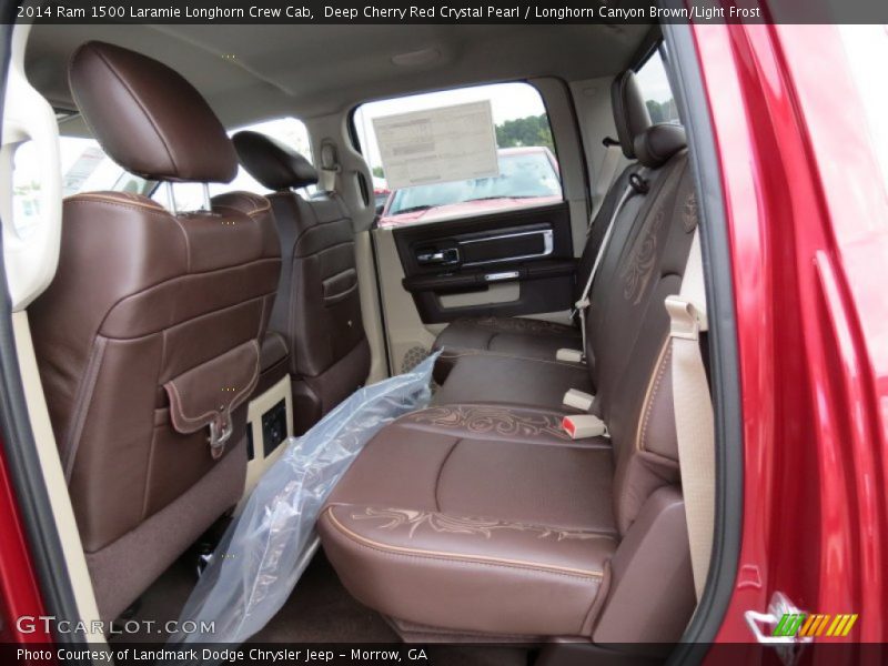 Deep Cherry Red Crystal Pearl / Longhorn Canyon Brown/Light Frost 2014 Ram 1500 Laramie Longhorn Crew Cab