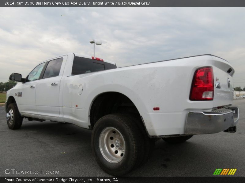 Bright White / Black/Diesel Gray 2014 Ram 3500 Big Horn Crew Cab 4x4 Dually