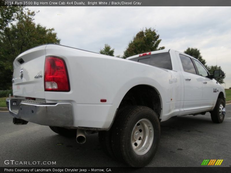 Bright White / Black/Diesel Gray 2014 Ram 3500 Big Horn Crew Cab 4x4 Dually