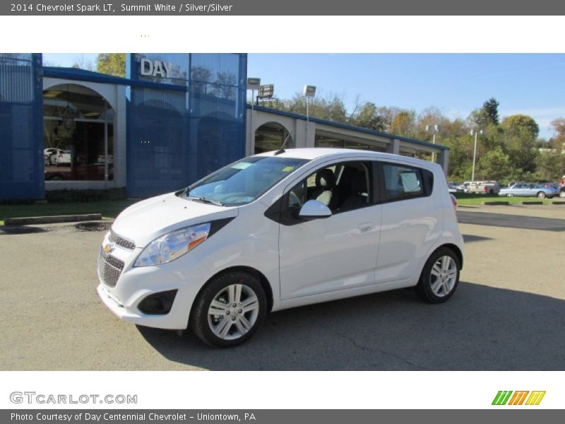 Summit White / Silver/Silver 2014 Chevrolet Spark LT