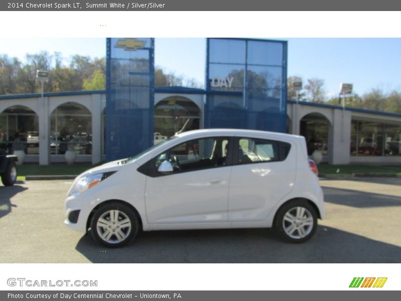 Summit White / Silver/Silver 2014 Chevrolet Spark LT
