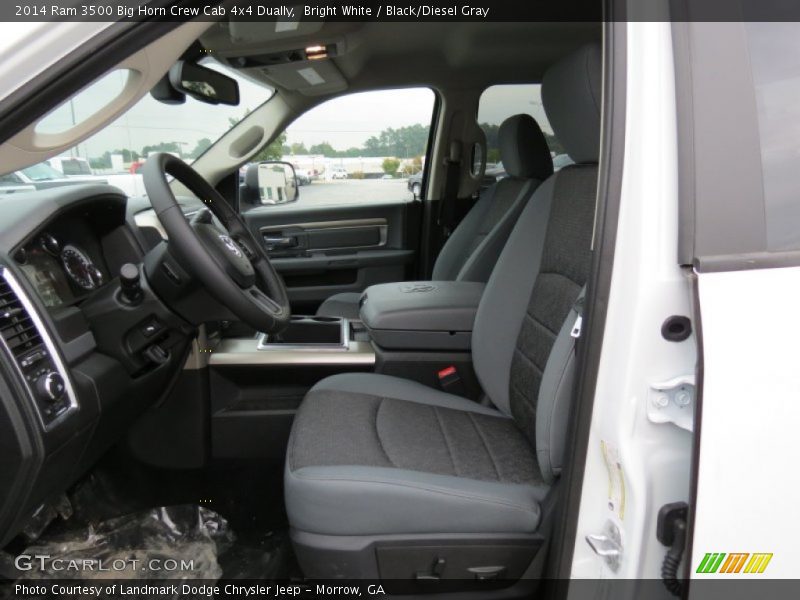 Bright White / Black/Diesel Gray 2014 Ram 3500 Big Horn Crew Cab 4x4 Dually