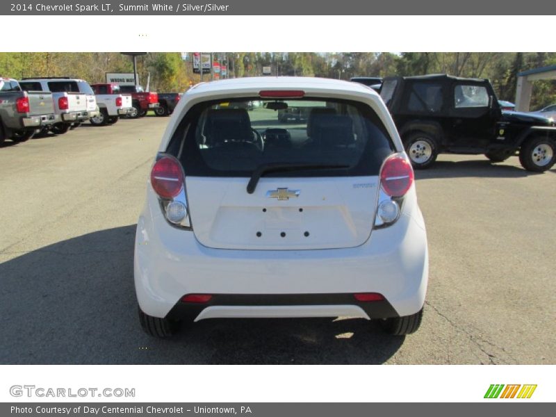 Summit White / Silver/Silver 2014 Chevrolet Spark LT