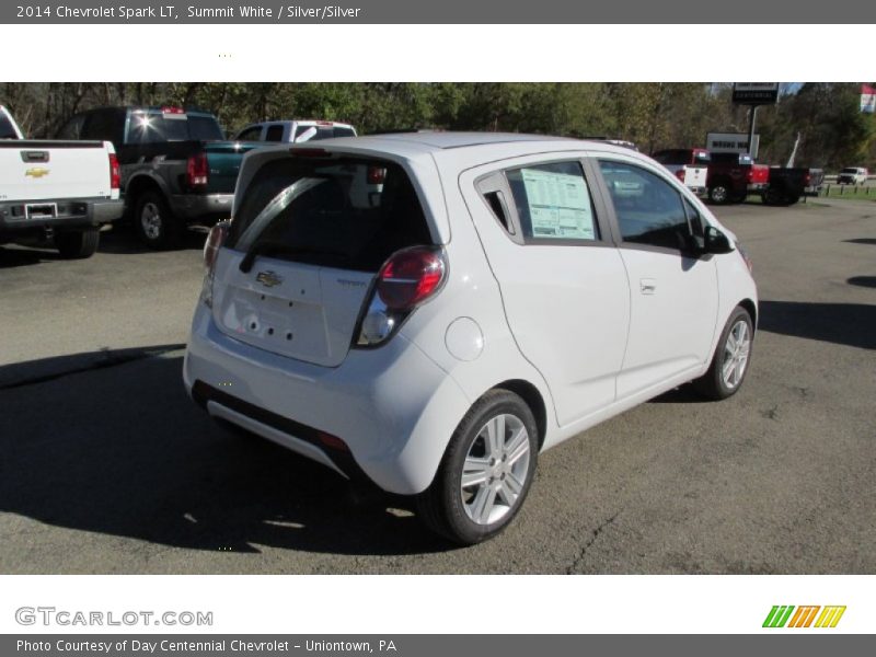 Summit White / Silver/Silver 2014 Chevrolet Spark LT