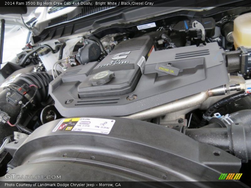 Bright White / Black/Diesel Gray 2014 Ram 3500 Big Horn Crew Cab 4x4 Dually